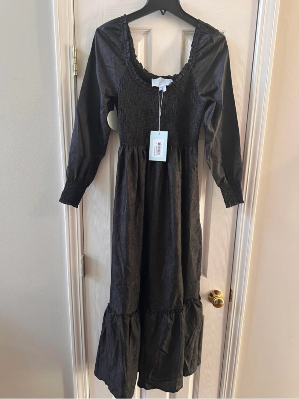 Hill House NWT Emily Black Crushed Taffeta